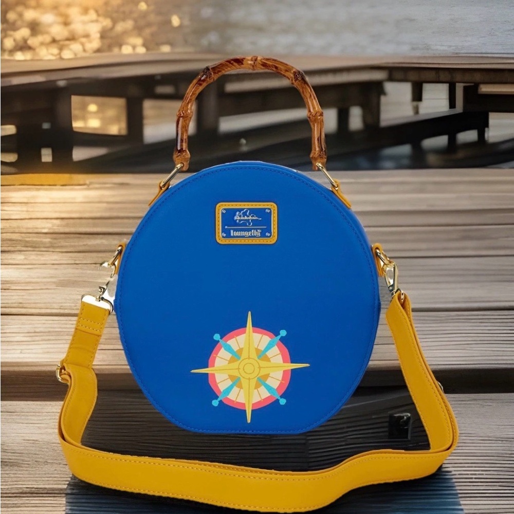 NEW Loungefly Nickelodeon Pirate SpongeBob Skull & Crossbones Crossbody Bamboo - Picture 2 of 6